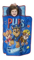 Paw Patrol vista frontal de la colchoneta mostrando diseño Pups Rule y comodidad