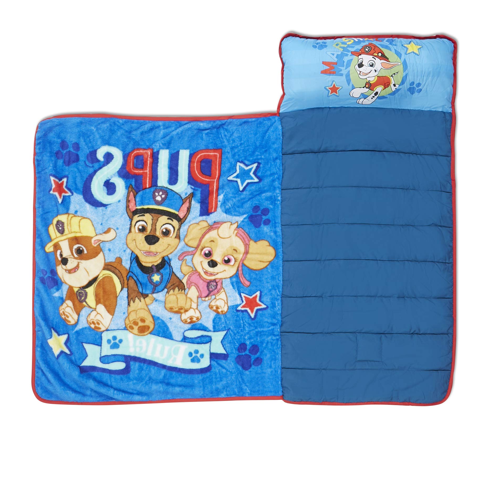 Paw Patrol manta extendida con personajes para descanso y familiaridad