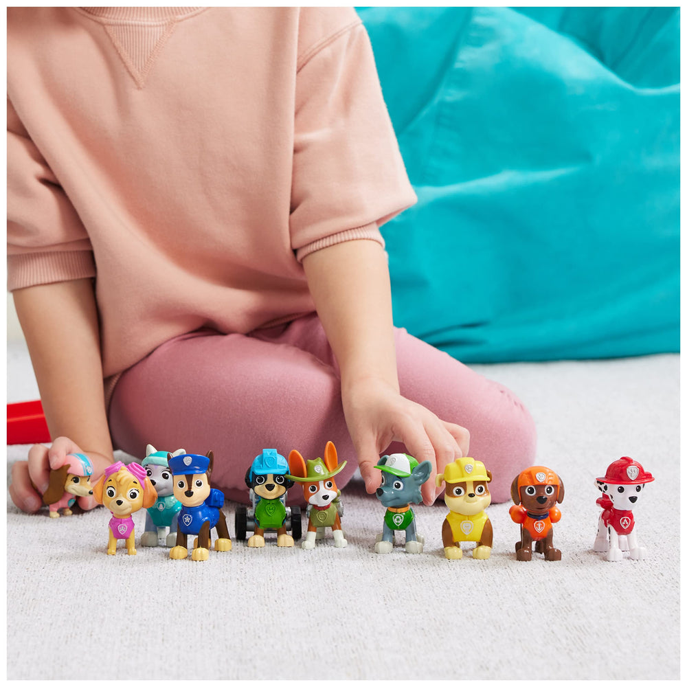 Paw Patrol comparación de tamaño para entender escala infantil
