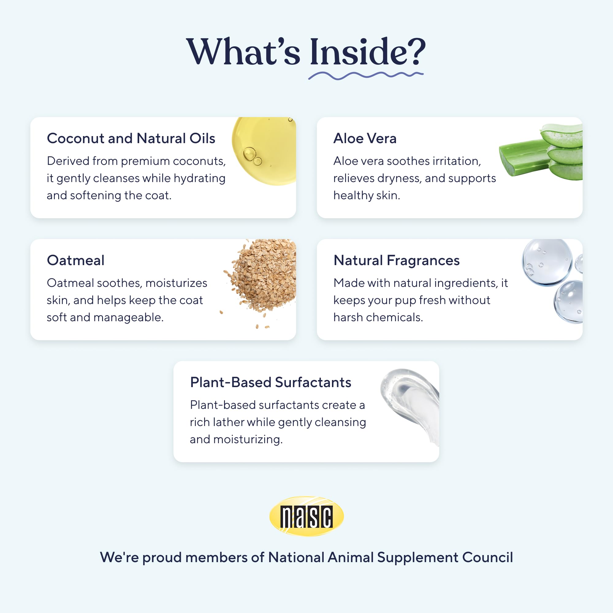 Pawfy etiqueta con ingredientes naturales para cuidado sensible