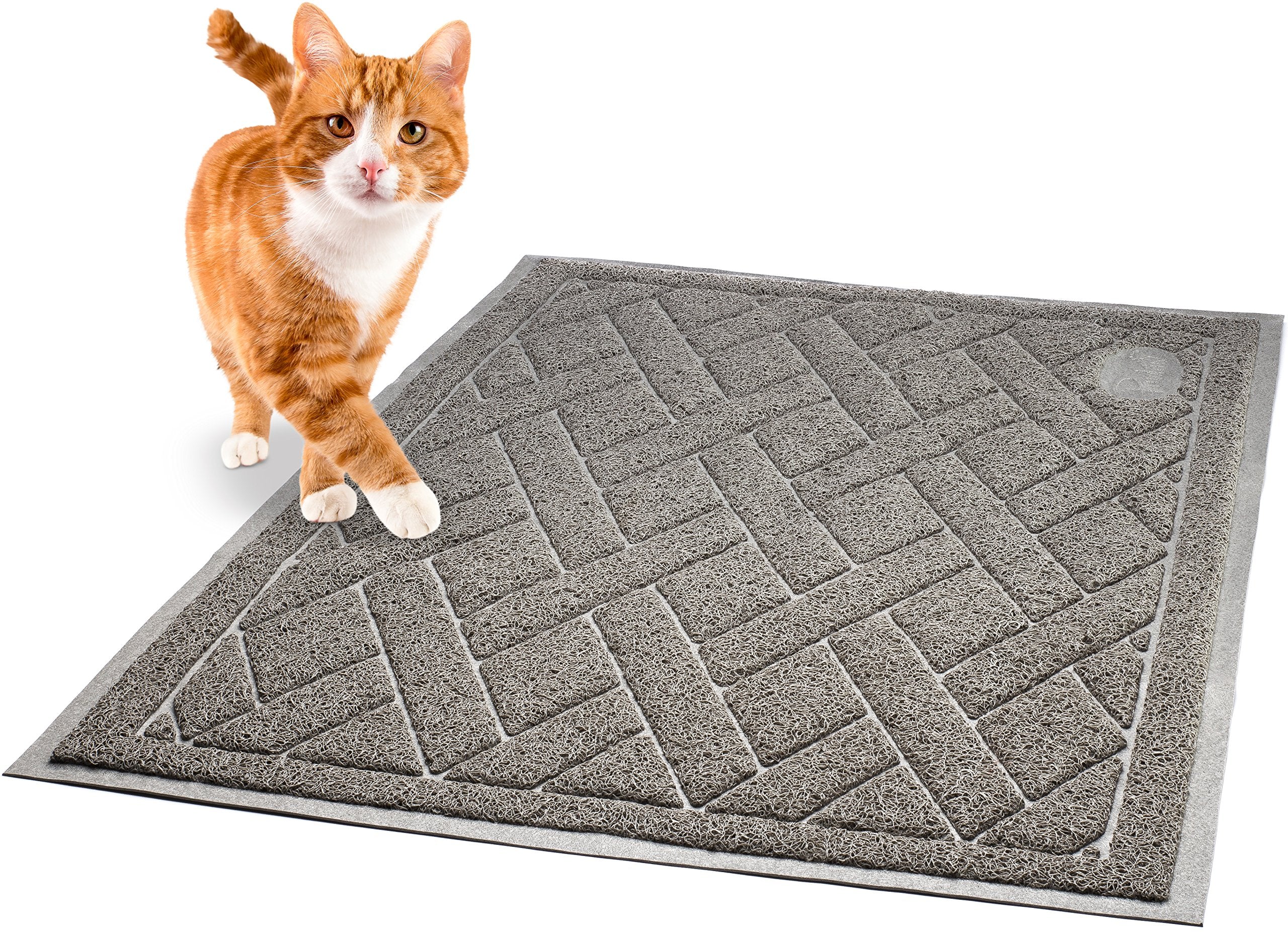Pawkin detalle de malla Litter Lock que atrapa arena y protege suelos