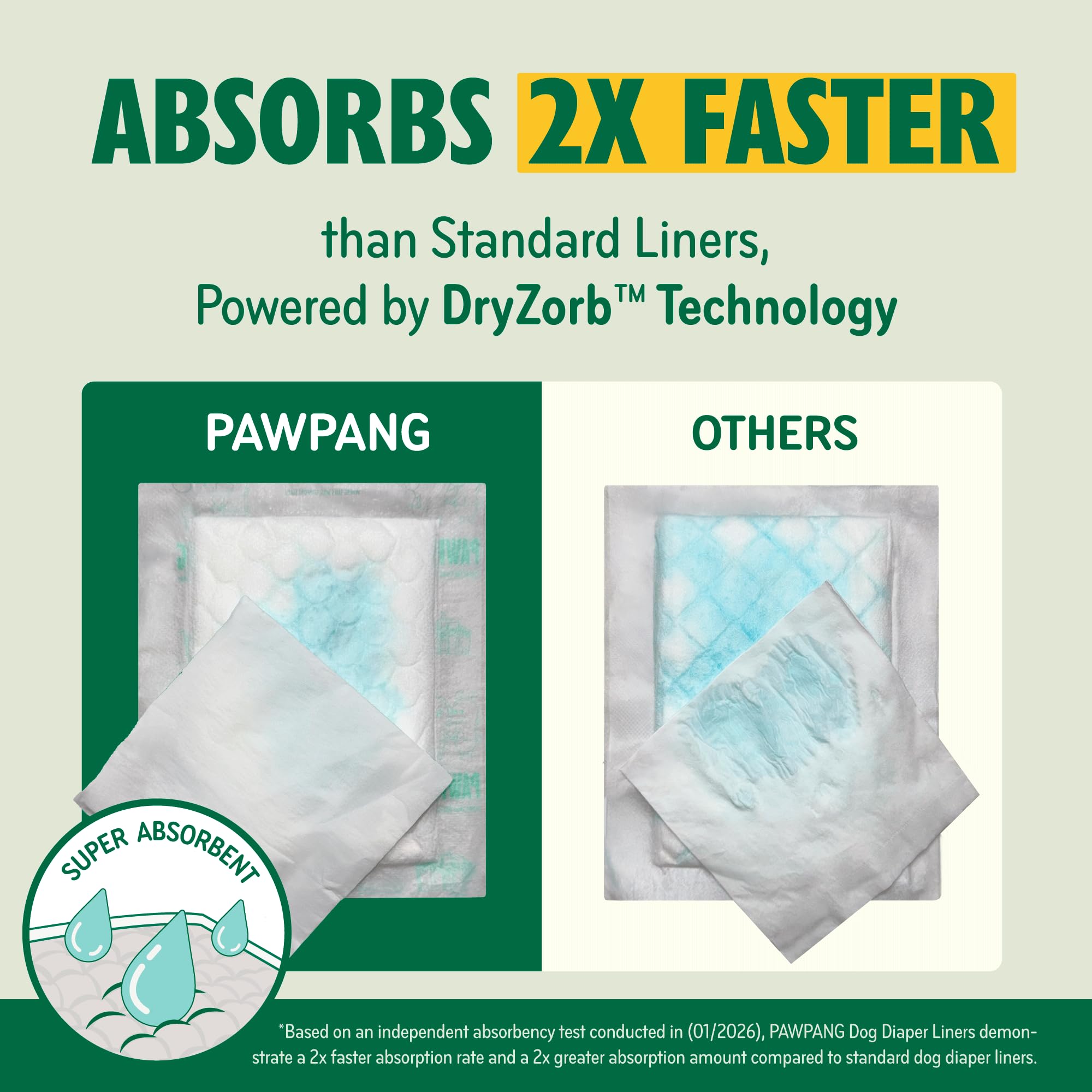 PAWPANG adhesive strips detail keeping the liner firmly in place inside diapers