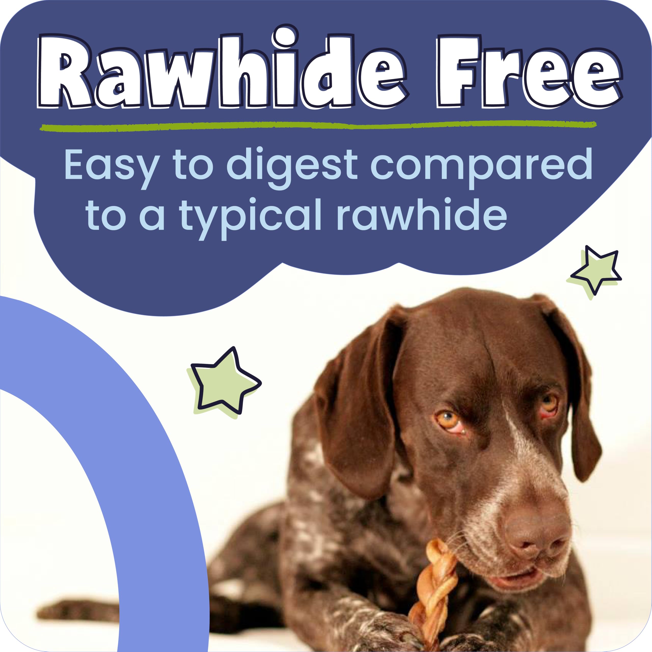Pawstruck bully stick in a dog’s mouth showing long-lasting engagement