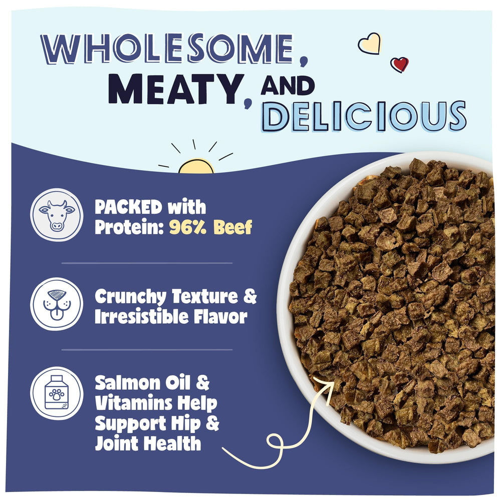 Pawstruck plate with real beef and oils highlighting quality ingredients