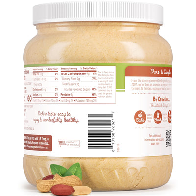 PB2 cacahuetes tostados cerca mostrando origen único del ingrediente