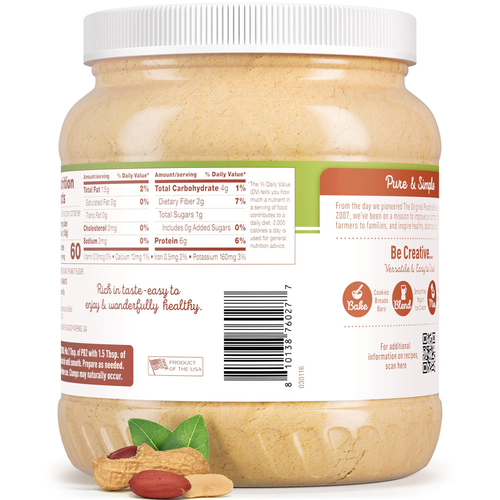 PB2 cacahuetes tostados cerca mostrando origen único del ingrediente