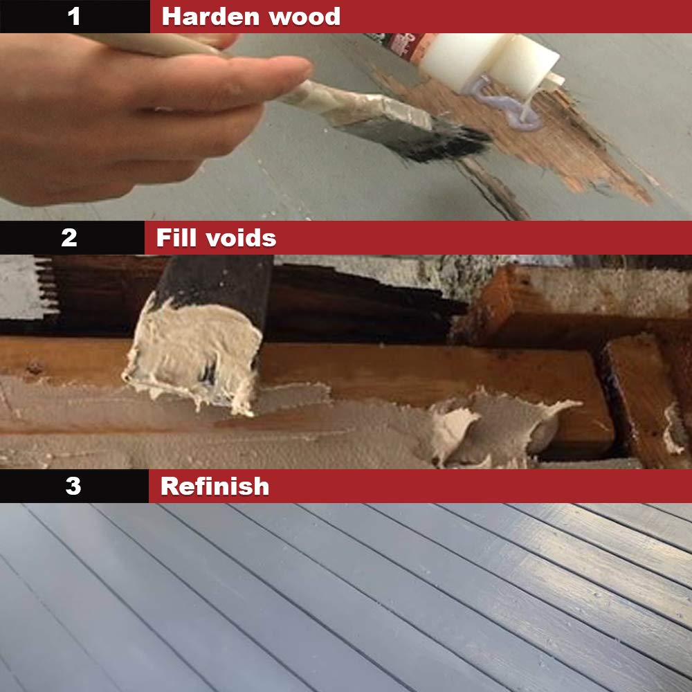 PC-Woody epoxy paste open container showing texture for filling and shaping missing wood