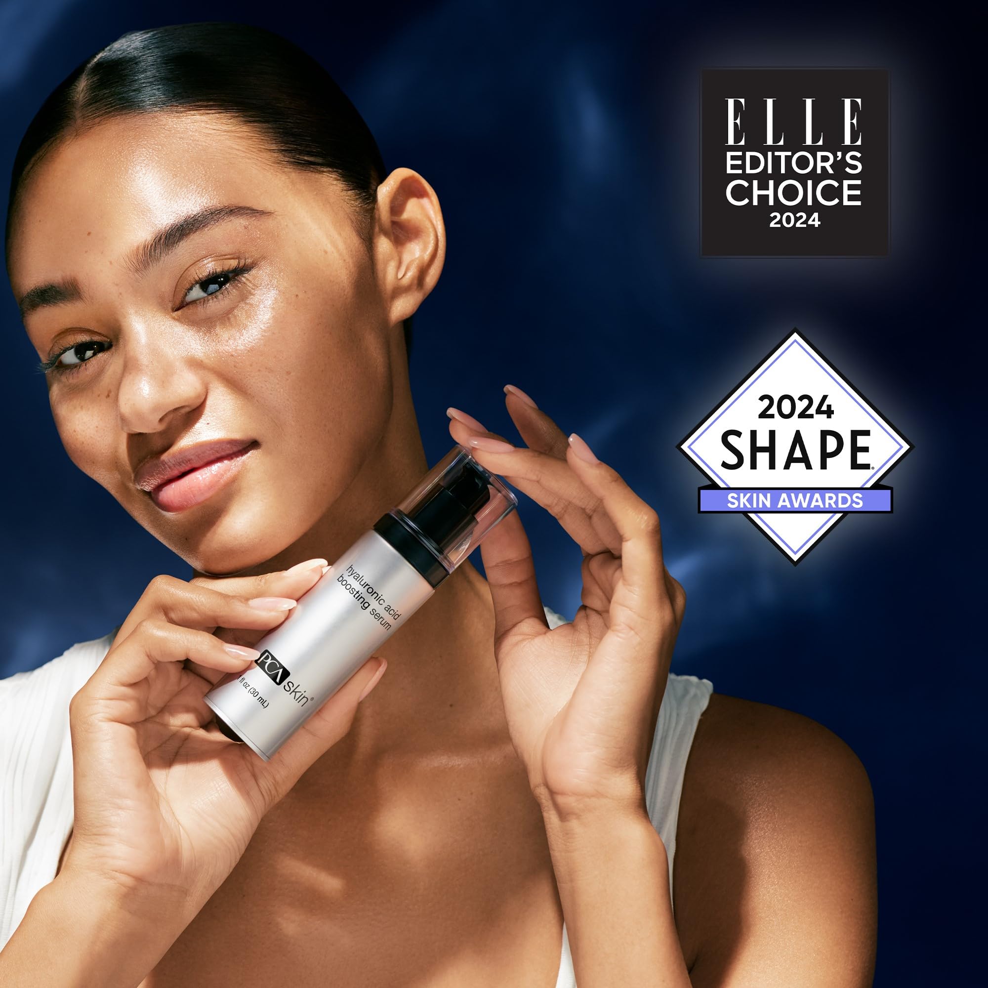 PCA SKIN aplicación en mejilla mostrando absorción rápida