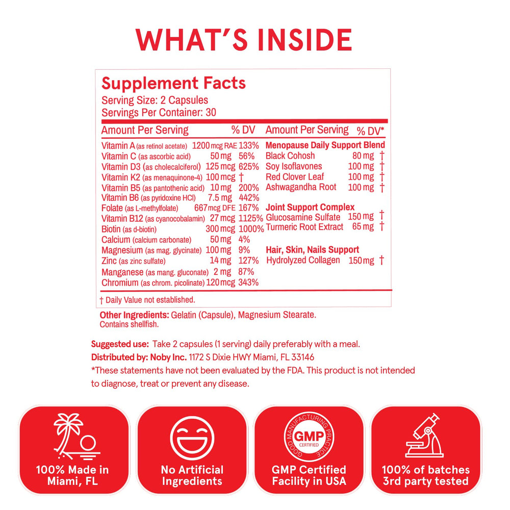 peach perfect lifestyle woman 45plus taking supplement to support daily midlife wellness