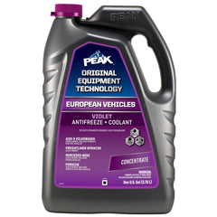 PEAK envase frontal mostrando color violeta y protección prolongada