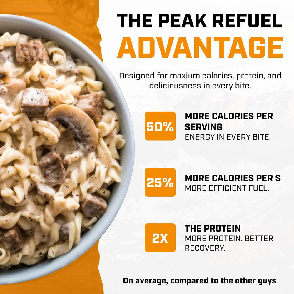 Peak Refuel emplatado en montaña, energía para la aventura