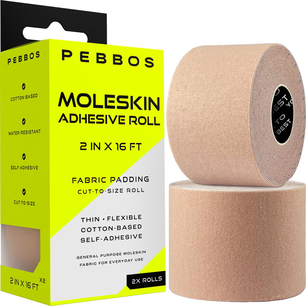 Pebbos rollo frontal empaque mostrando dimensiones y cantidad