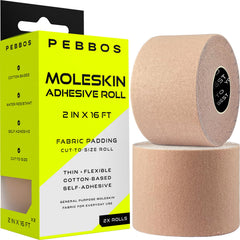 Pebbos rollo frontal empaque mostrando dimensiones y cantidad
