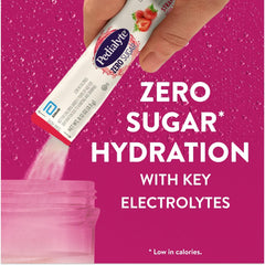 Pedialyte polvo textura detalle con electrolitos clave visible y dissolve rápido