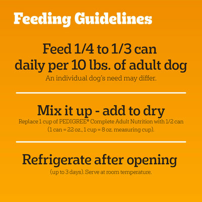 Pedigree ingredientes y trozos en primer plano, calidad perceptible.