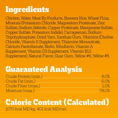 Pedigree primer plano de pollo real usado como ingrediente principal