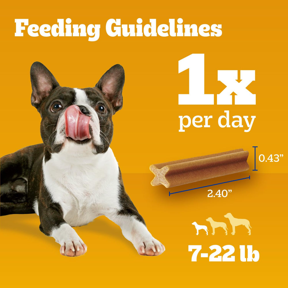 Pedigree Dentastix 157 unidades dispuestas mostrando cantidad del paquete