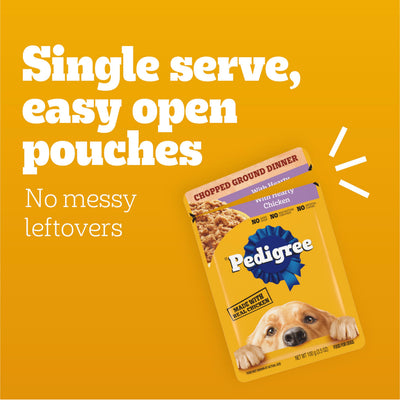Pedigree paquete con 18 sobres para almacenamiento práctico