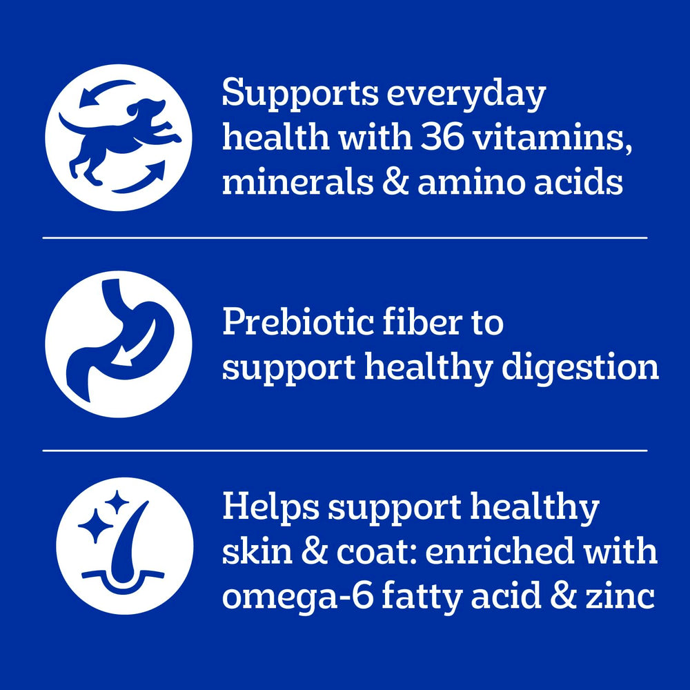 Pedigree ingredient list detail emphasizing real red meat