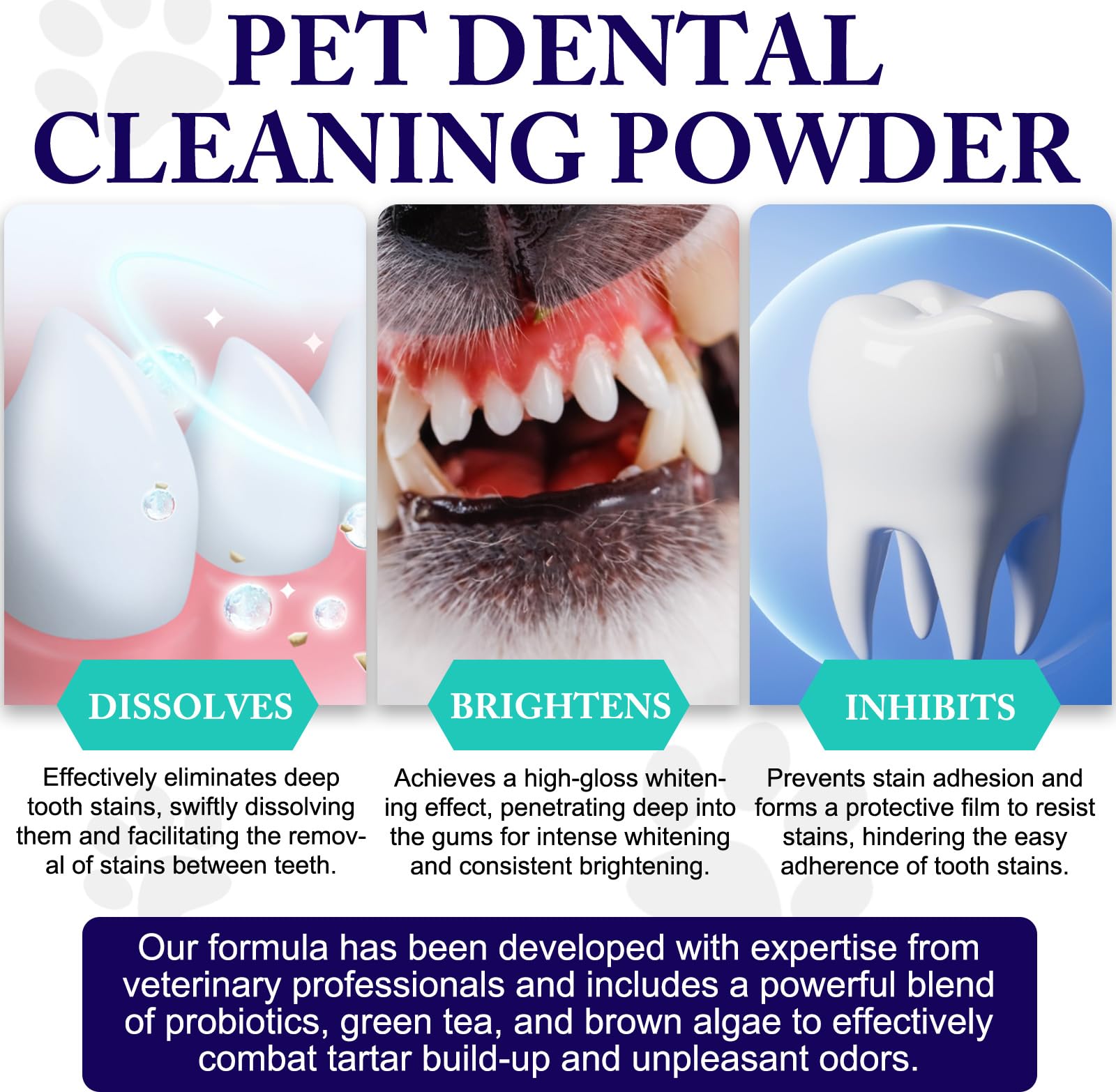 Peesnb polvo dental espolvoreado en el comedero demostrando aplicación sencilla y rápida
