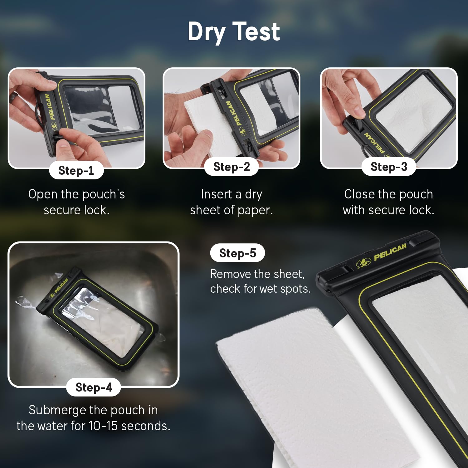 Pelican Marine scale next to smartphone showing XL fit for up to 6.7-inch screens