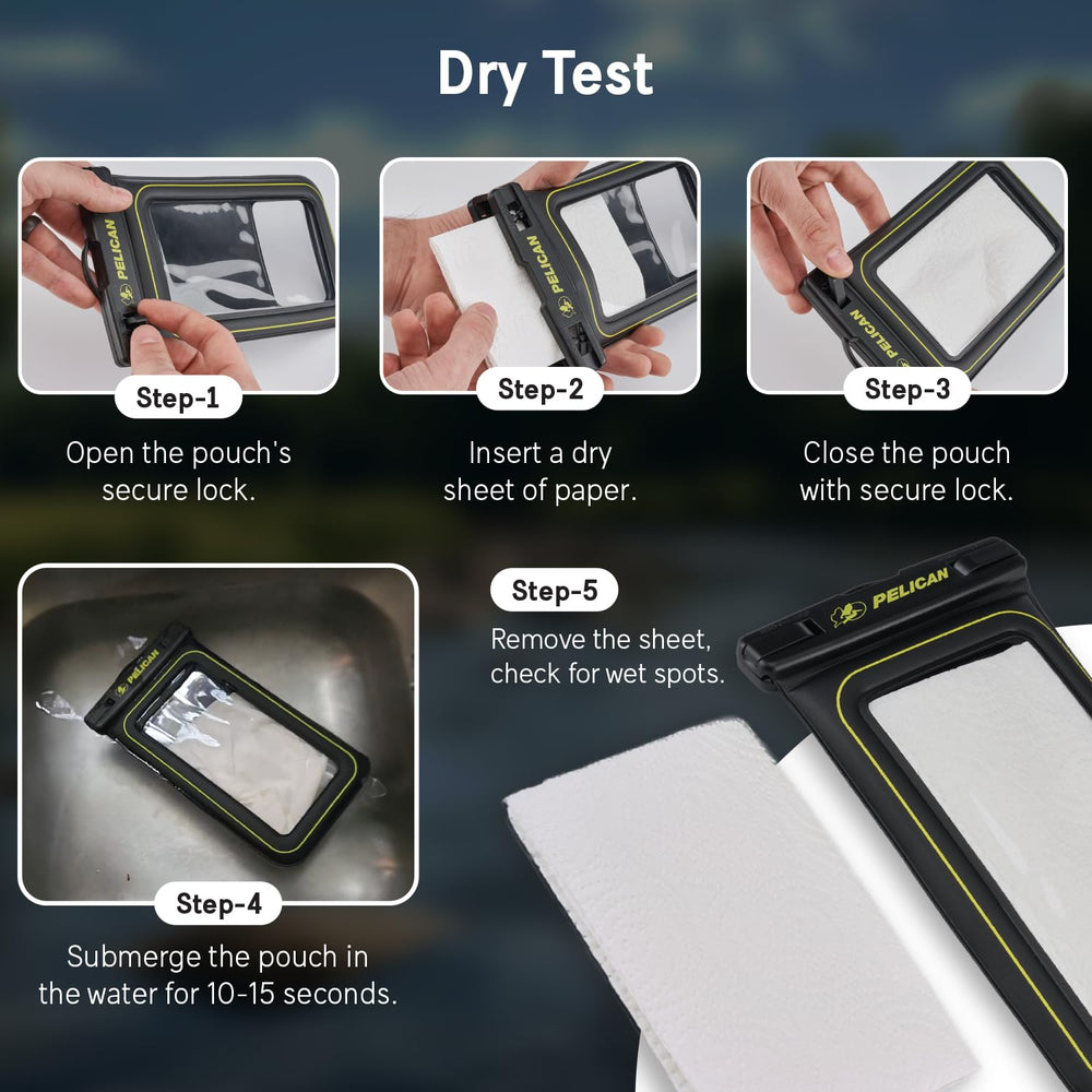 Pelican Marine scale next to smartphone showing XL fit for up to 6.7-inch screens