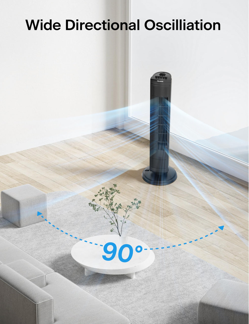 PELONIS asa trasera para transporte cómodo entre habitaciones