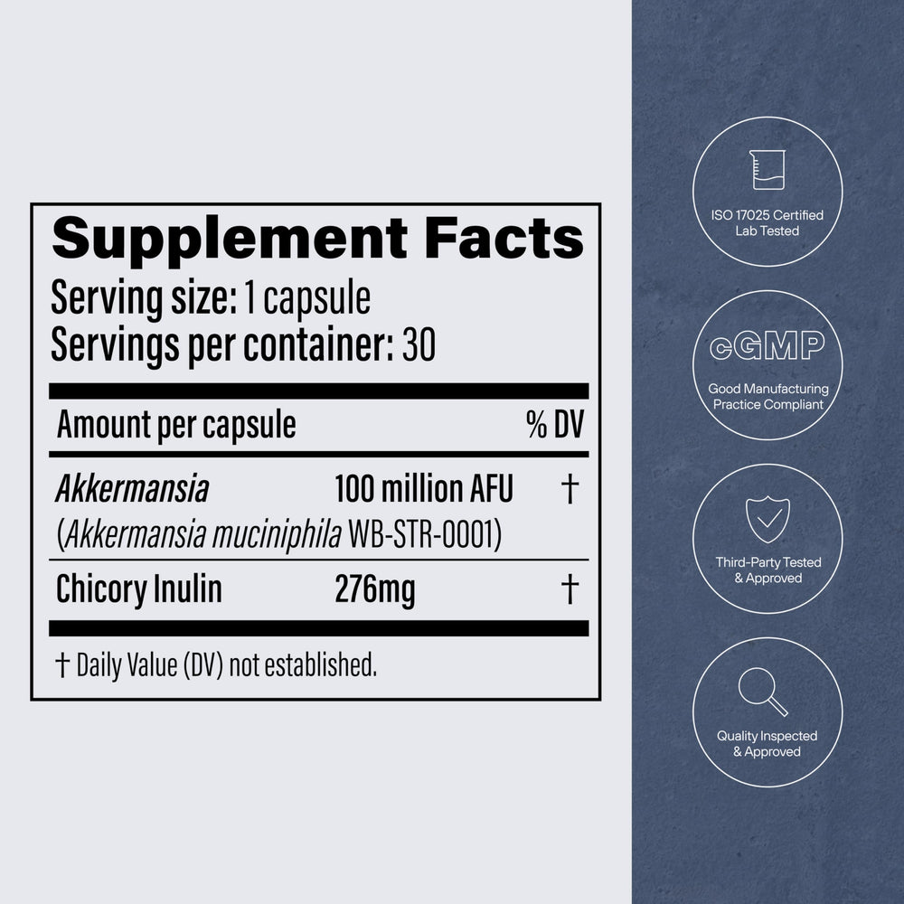 Pendulum bottle label with third‑party tested seal emphasizing product quality assurance
