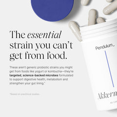 Prebiotic fiber powder ingredient closeup emphasizing Pendulum nourishment for microbes