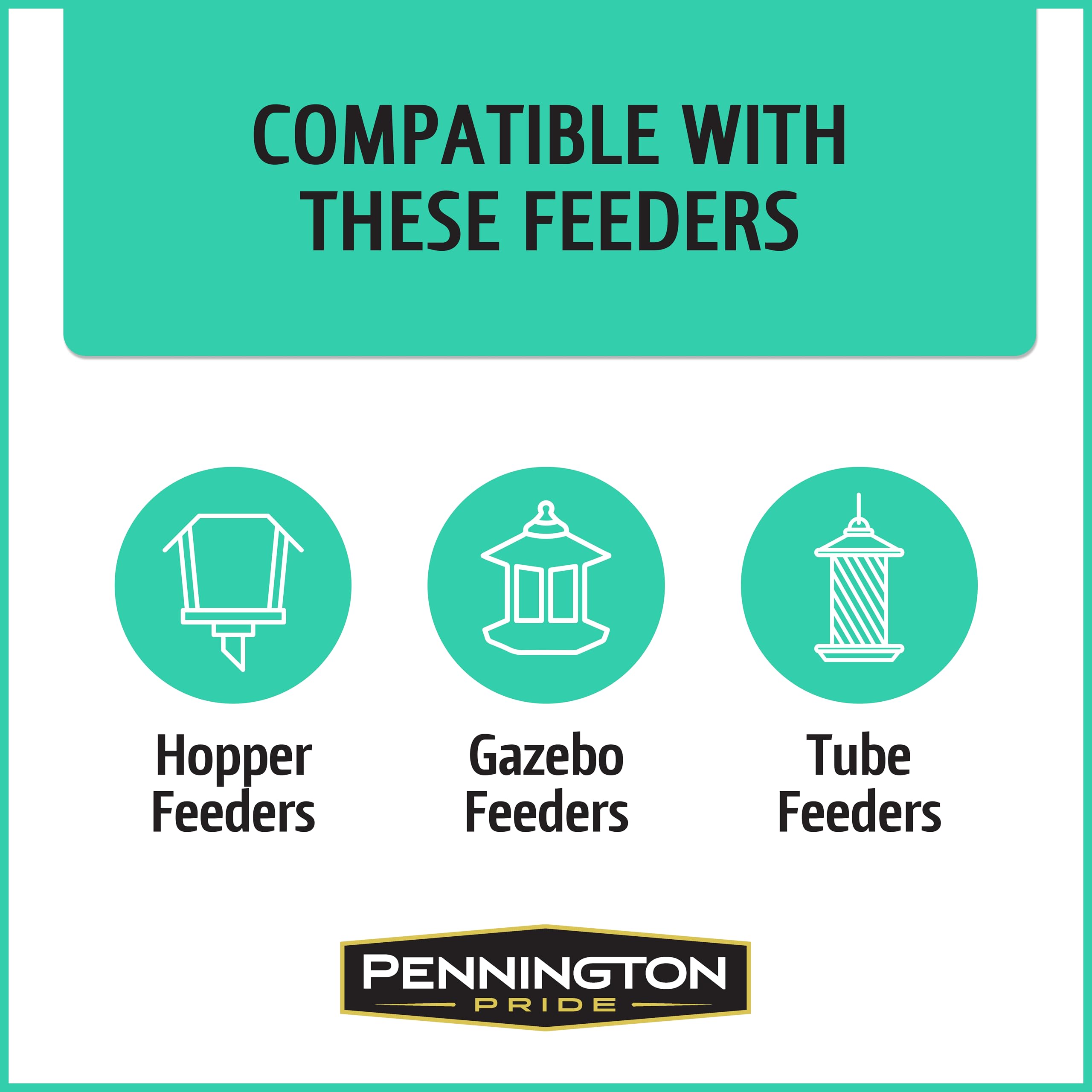 Pennington tolva llena con mezcla, ideal para visitas constantes de aves