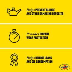 Pennzoil aceite vertido en cucharón textura clara para protección del motor