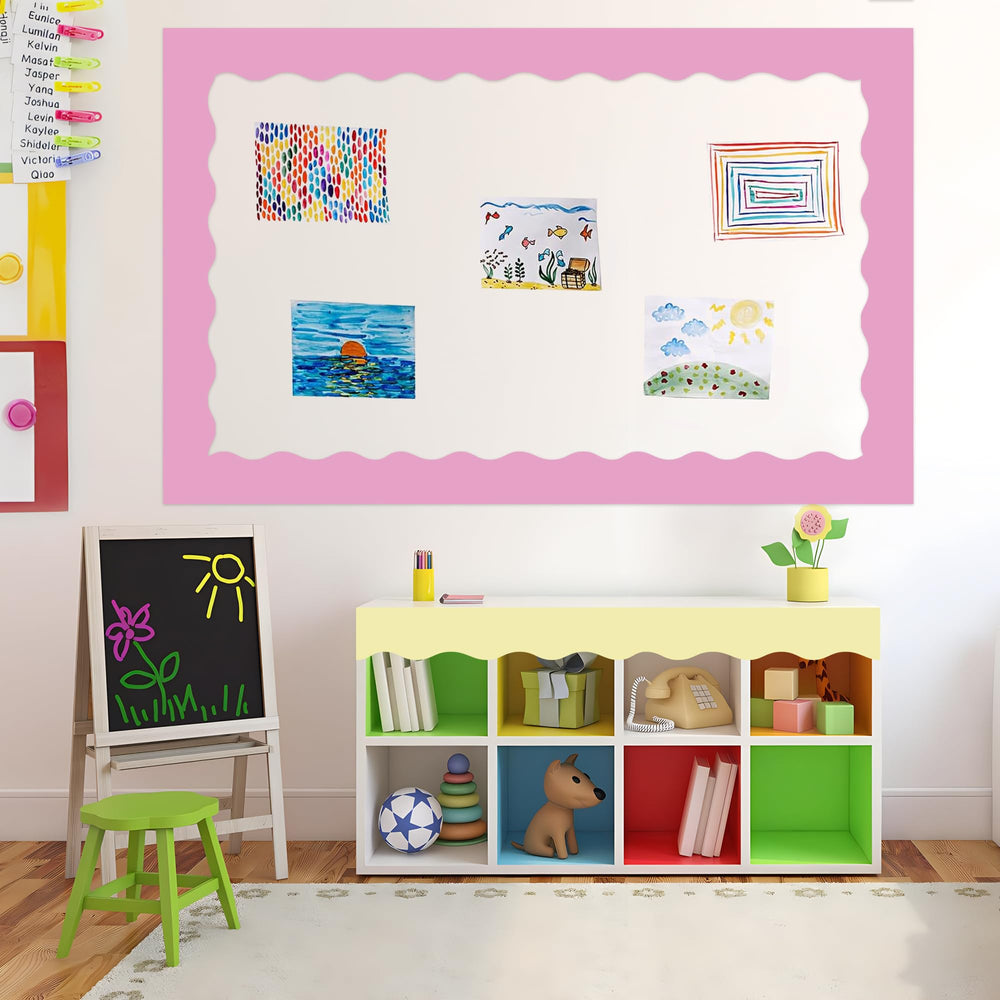 peony man aula decorada con bordes pastel crea ambiente acogedor