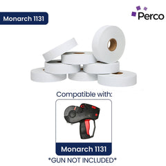 Perco close-up of label edge and paper texture highlighting print quality