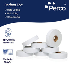 Perco label beside a coin showing size for accurate sizing and fit