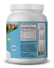Perfect Supplements primer plano del contenido, colágeno sin aditivos