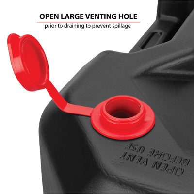 Performance Tool close-up of deep drain well reducing splashes during draining