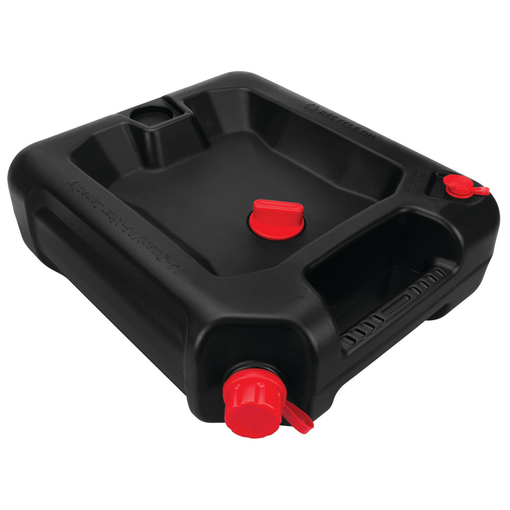 Performance Tool W4077 front view showing shape and capacity for tidy oil changes