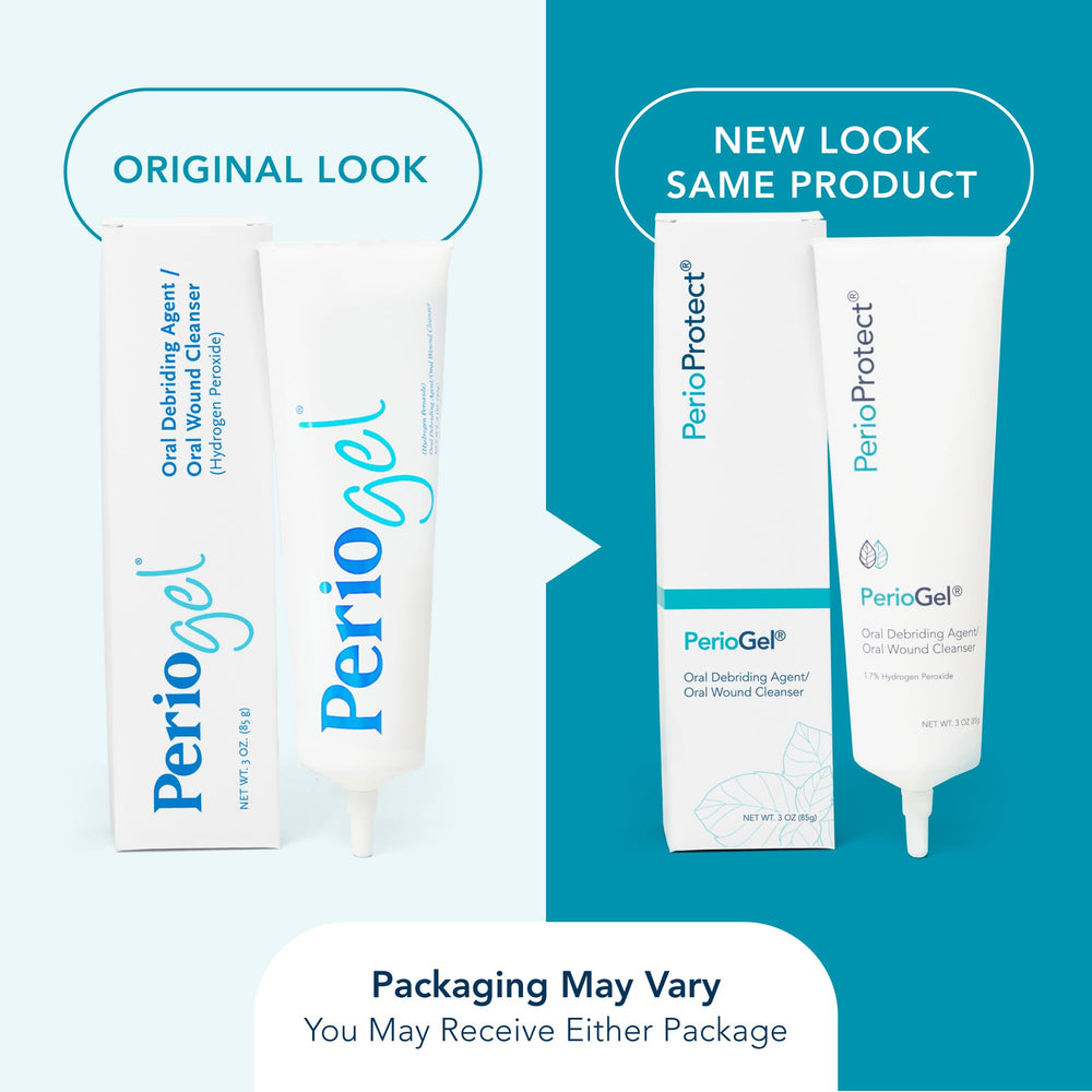 Perio Protect textura del gel en primer plano indicando consistencia adherente