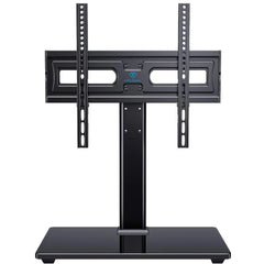 PERLESMITH PSTVS17 vista frontal con TV mostrando estabilidad