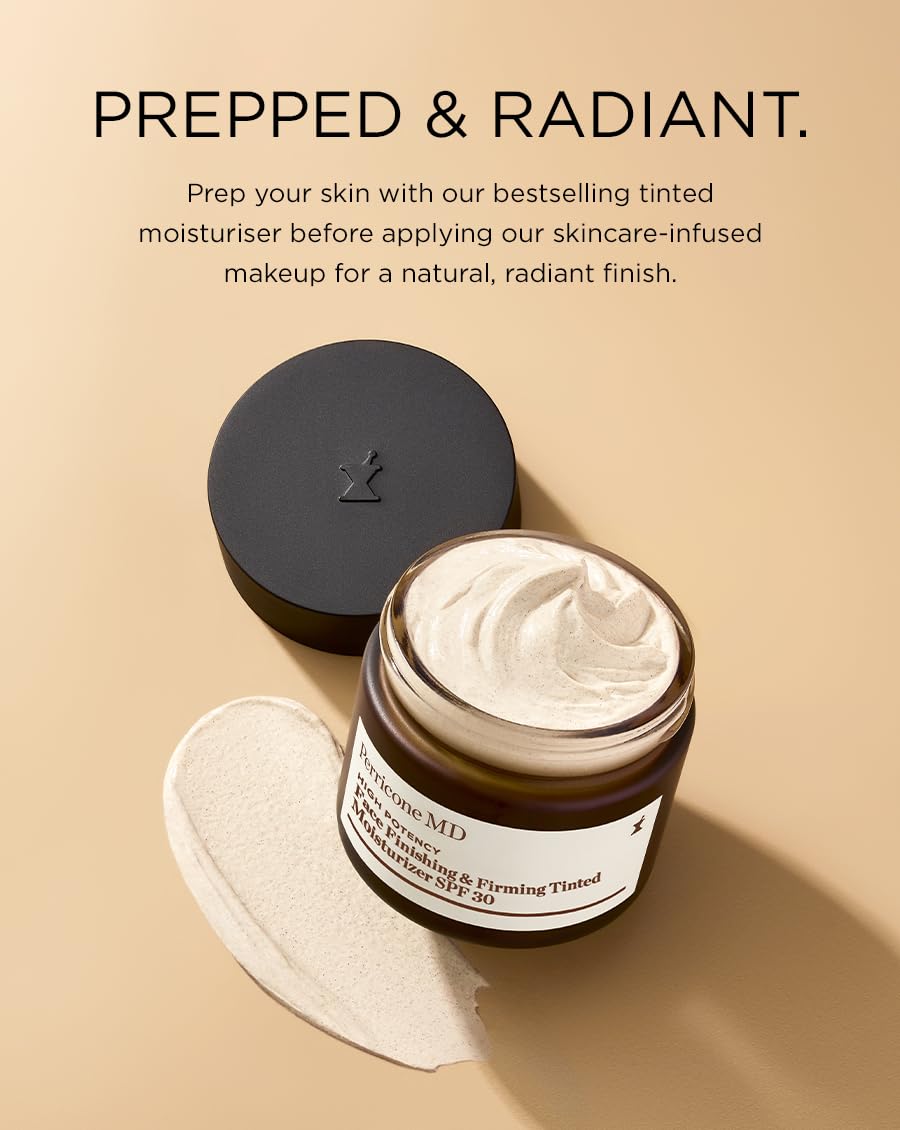 Perricone MD swatch on hand illustrating tint and even coverage