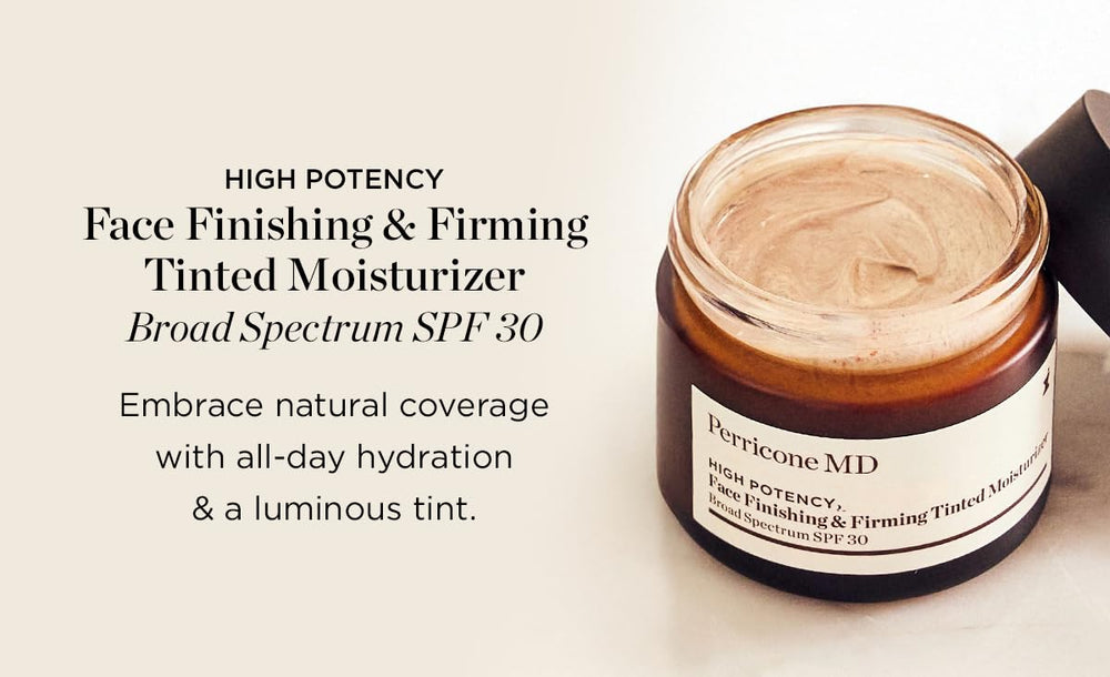 Perricone MD bottle staged with sunscreen items to show daily protection