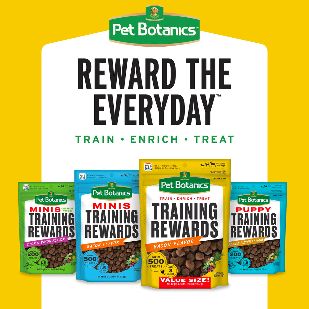 Pet Botanics etiqueta de ingredientes destacando sin aditivos artificiales