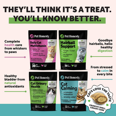Before and after coat shine image showing Pet Honesty support for skin and coat