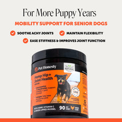Pet Honesty primer plano del comprimido que revela textura masticable y digestión fácil
