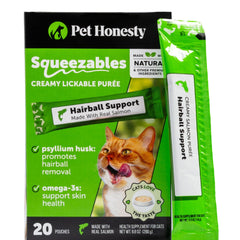 Pet Honesty frente del paquete mostrando 20 pouches y beneficio práctico