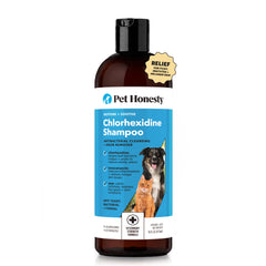 Pet Honesty botella frontal 16 oz mostrando etiqueta clara y beneficios