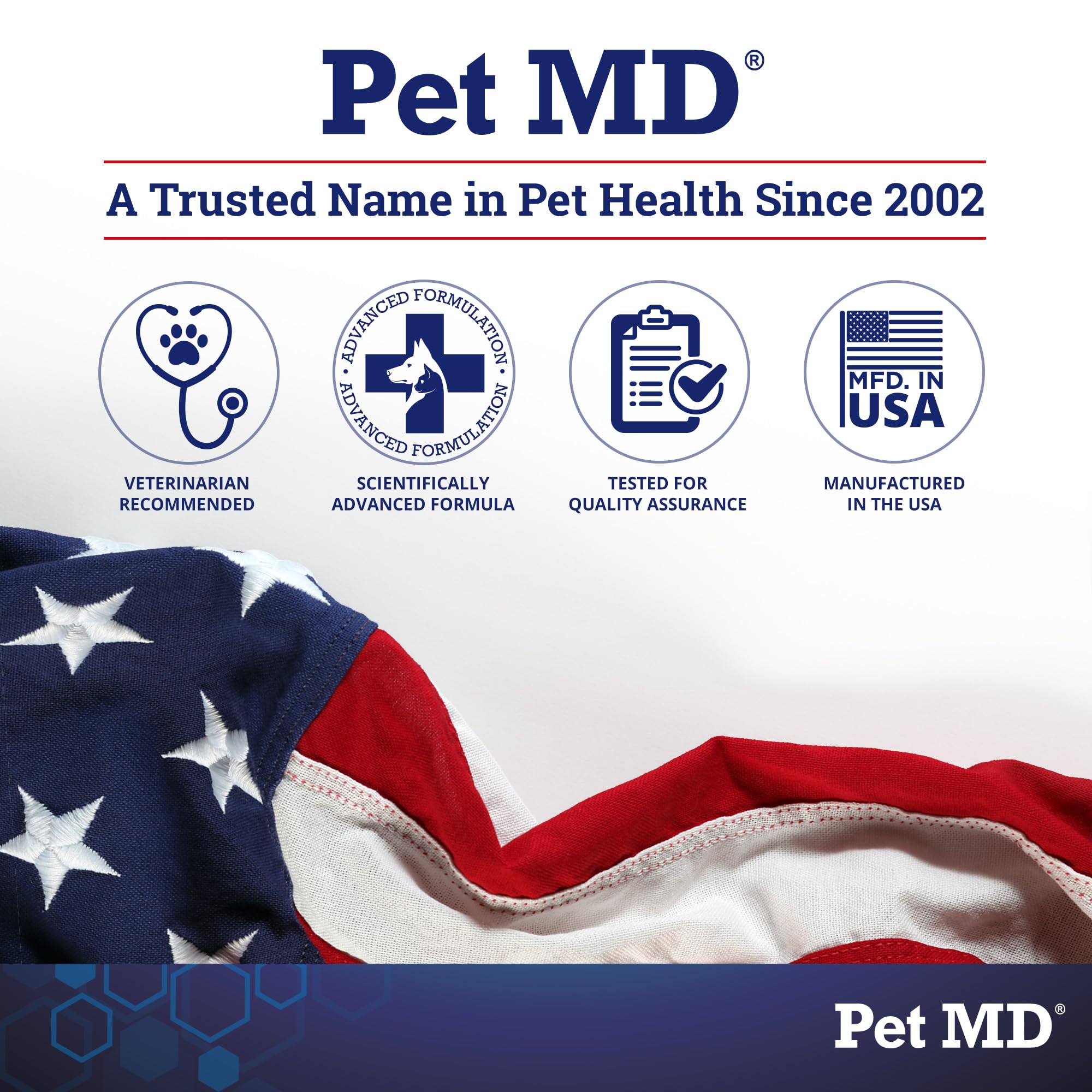 Pet MD close up ingredientes y beneficios, formulación baja calorías