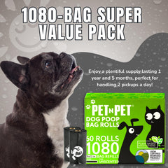 PET N PET roll loaded in a leash dispenser for fast access on walks