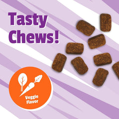 Pet Naturals bottle label detail with ingredient list and NASC quality badge