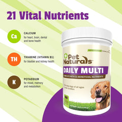Pet Naturals soft chew close-up highlighting texture and veggie flavor appeal